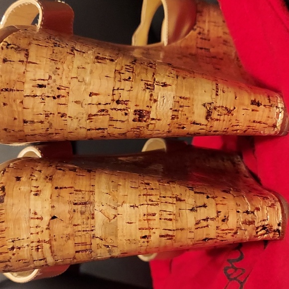 Christian Louboutin Patent Leather Cork Wedge 41 - Picture 4 of 5